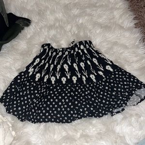 Black and white skirt